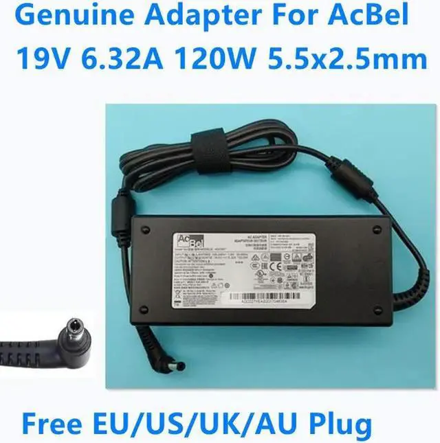 Main image of OIAGLH 19V 6.32A 120W 5.5x2.5mm AcBel ADC027 Power Supply AC Adapter For MECHREVO Laptop Charger