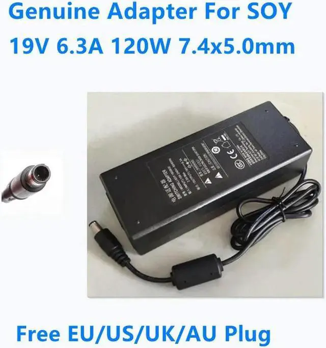 Main image of OIAGLH 19V 6.3A 120W 7.4x5.0mm  SOY-1900630 Power Supply AC SWITCHING Adapter For Laptop Monitor Charger