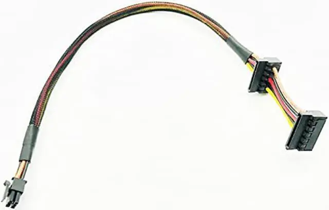 Alt view image 3 of 6 - OIAGLH HDD SSD SATA Power Cable for Dell Vostro 3668 3667 3650 SATA Hard Drive SSD Power Supply 6Pin to Dual SATA Connector Adapter New(1pack)