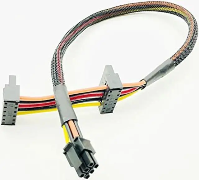 Alt view image 2 of 6 - OIAGLH HDD SSD SATA Power Cable for Dell Vostro 3668 3667 3650 SATA Hard Drive SSD Power Supply 6Pin to Dual SATA Connector Adapter New(1pack)