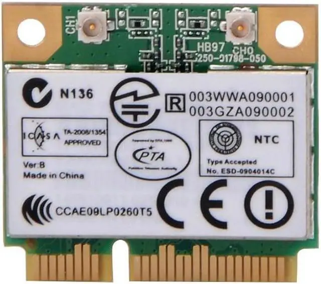 Main image of OIAGLH Wireless Adapter Card for AR5B97 802.11b/g/n PCI-E Half Size Network AR9287 300Mbps Mini PCIe Wlan for