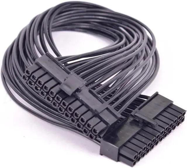 Alt view image 3 of 3 - 24pin to 20+4 Pin Port Power Supply Cable 24 Pin Male to 24Pin 20Pin Male ATX power adapter Cable
