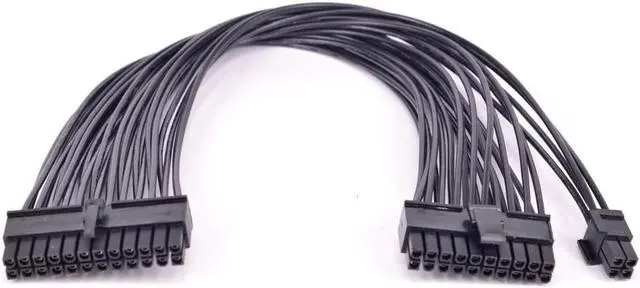Alt view image 2 of 3 - 24pin to 20+4 Pin Port Power Supply Cable 24 Pin Male to 24Pin 20Pin Male ATX power adapter Cable