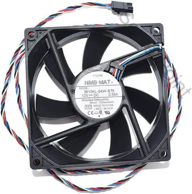 Main image of For NMB-MAT 3610KL-04W-B76 FA1 DC 12V 0.56A 92x92x25mm 4 Wires Server Square Cooler Fan
