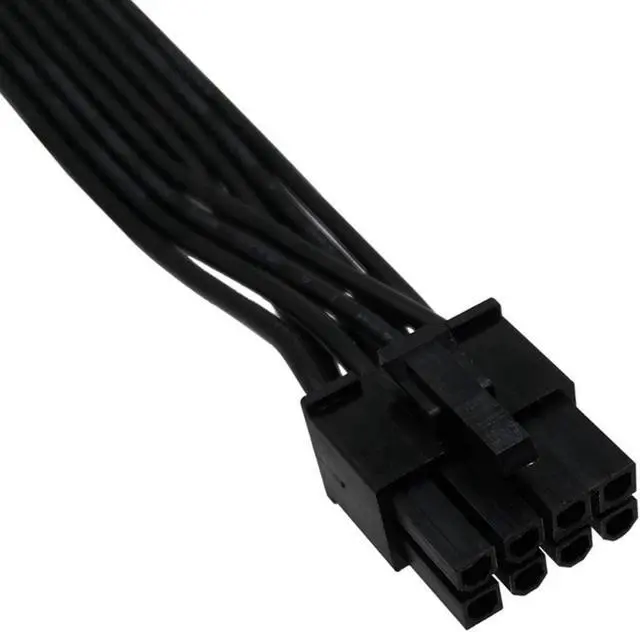 Alt view image 3 of 4 - PCIe 8 Pin Male to CPU 8 Pin (4+4) Male EPS-12V Motherboard Power Adapter Cable for Seasonic Modular Power Supply, 60cm