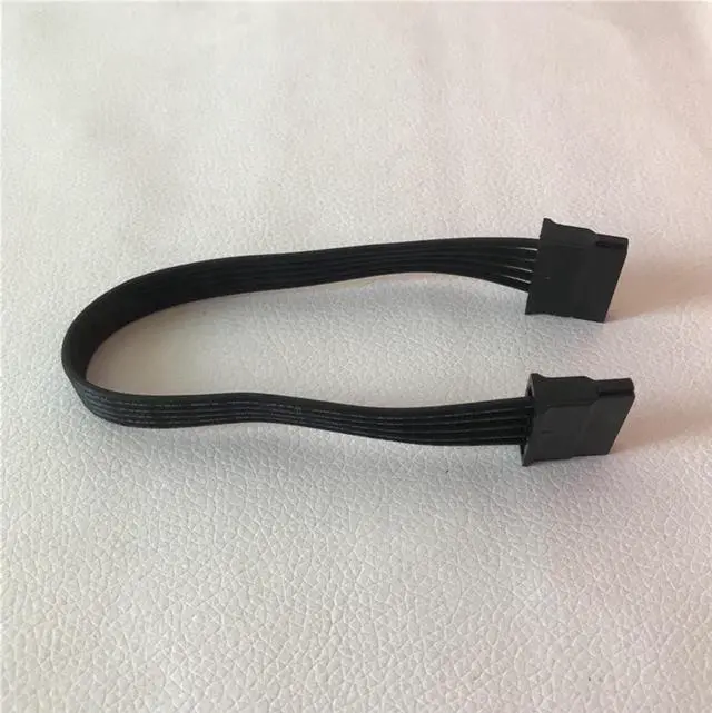 Alt view image 2 of 3 - SATA Female to Female Adapter Power Extension Cable for PC Chassis Motherboard Charger Supply Black 20cm
