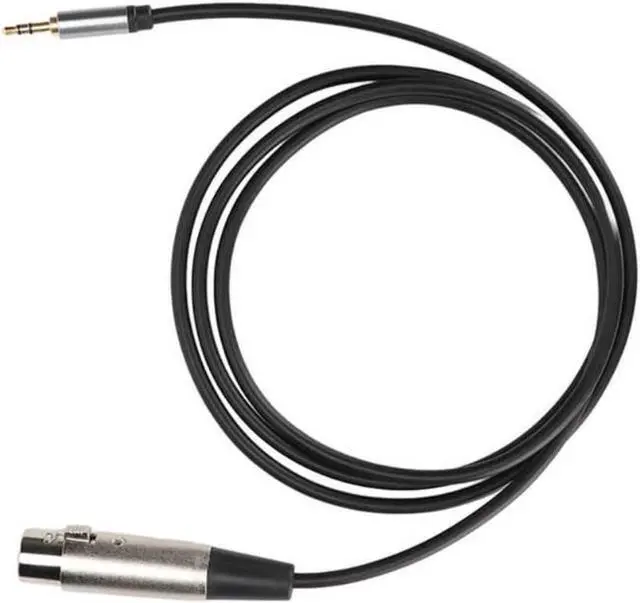 Alt view image 2 of 4 - 1.5m XLR Female to 3.5mm Male Adapter Cable HiFi Plug and Play Sound Line with Shielding for Microphones Mixers Power Amplifiers