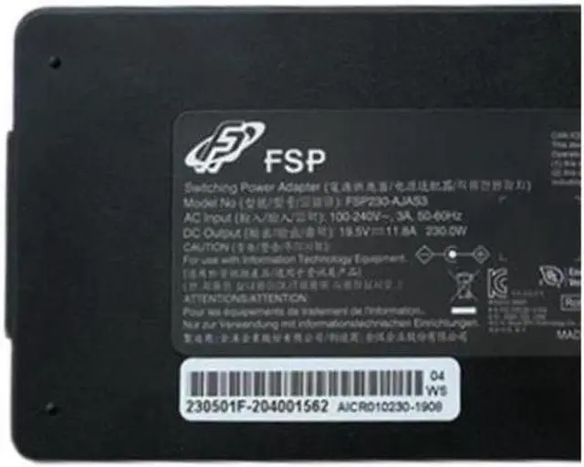 Alt view image 2 of 2 - 230W 19.5V 11.8A 5.5x2.5mm FSP FSP230-AJAS3 Power Supply AC Adapter Charger