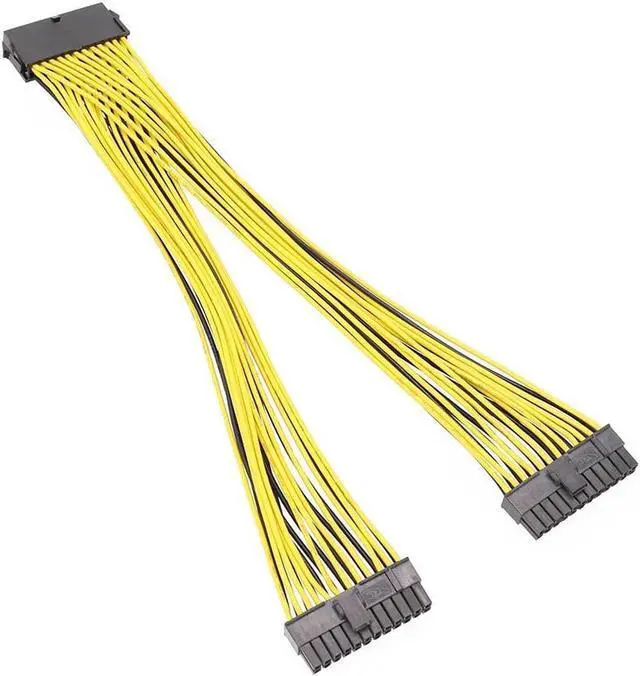 Main image of 24Pin ATX PSU Y Adapter Cable 24 Pin Splitter Power Cable for Dual ATX Motherboard 30cm 18awg