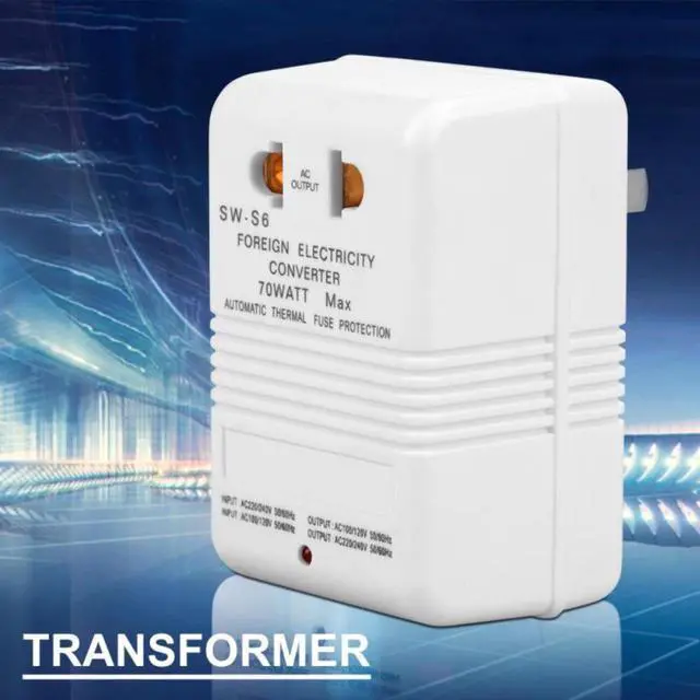 Alt view image 2 of 3 - 70W Voltage Converter 110V/120V to 220V/240V Step-Up&Down Voltage Converter Transformer CN standard plug