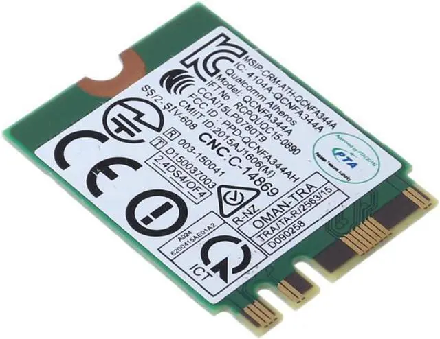 Main image of Tarjeta WiFi inalámbrica para Dell 1820, DW1820, WLAN, 802.11AC + BT, 4,1 M.2, D4V21