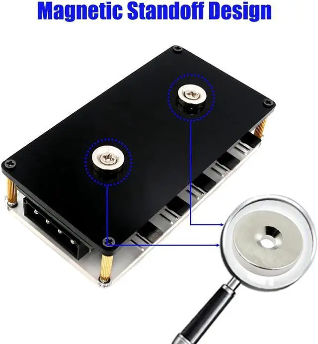 Alt view image 4 of 5 - Fan HUB Adapter 4Pin Molex or SATA 15Pin Power Connector CPU Cooler PC Chassis Case Cooling Fan Splitter 3 pin 4 pin Fan Adapter