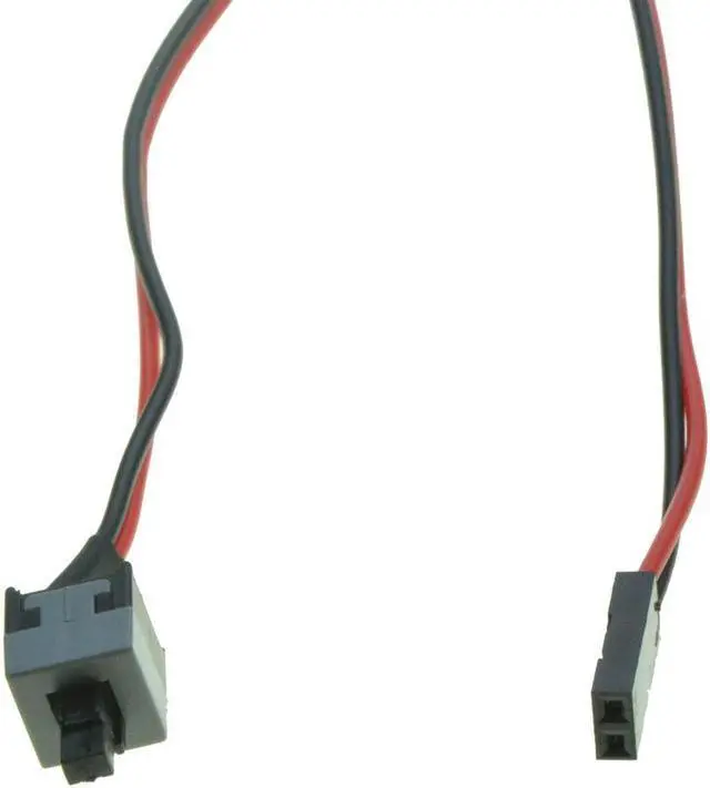 Alt view image 5 of 5 - Power supply cable with ON / OFF button switch for Desktop replacement on off switch reset computer