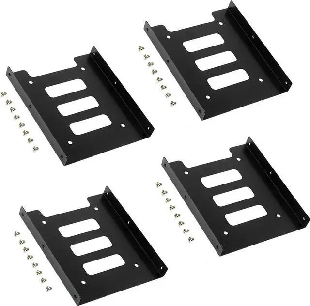 Main image of 2.5 to 3.5 inch SSD Mounting Bracket HDD Metal Adapter Dock Laptop Hard Drive Holder for 2.5" SSD HDD PC Computer Server (4PCS)