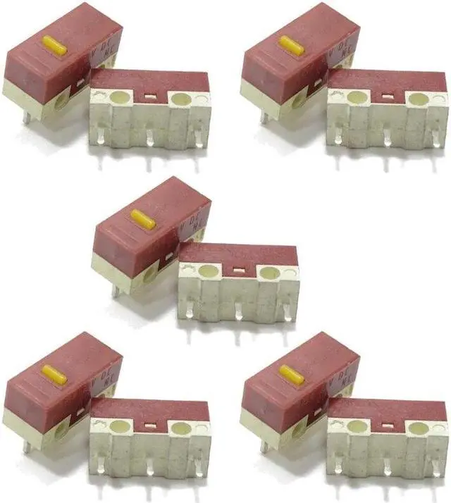 Alt view image 5 of 6 - 2/10Piece Mouse Micro Switch Micro Mute Button HUANO Silent Mouse Microswitch(2)