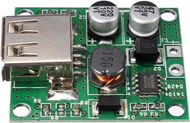 Alt view image 6 of 7 - 5V 2A Solar Panel Power Bank USB Charge Voltage Controller Regulator Module 6V 20V Input