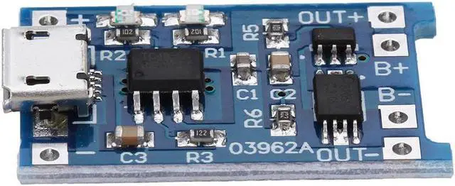 Alt view image 7 of 7 - TP4056 Micro USB 5V 1A Lithium Battery Charging Protection Board TE585 Lipo Charger Module