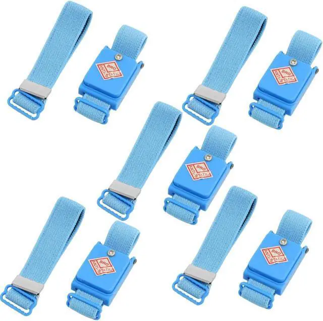 Main image of 5 Pcs Blue Anti Static ESD Discharge Cordless Wrist Strap Band
