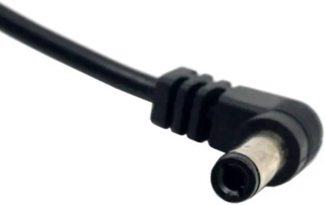 Alt view image 3 of 3 - DC Power Cable DC Power 5.5 x 2.1mm / 2.5mm Male to 5.5 2.1/2.5mm Male Plug Cable Right Angled 90 Degree 60cm Power to DC Cable