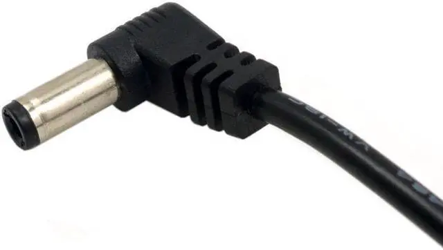 Alt view image 2 of 3 - DC Power Cable DC Power 5.5 x 2.1mm / 2.5mm Male to 5.5 2.1/2.5mm Male Plug Cable Right Angled 90 Degree 60cm Power to DC Cable