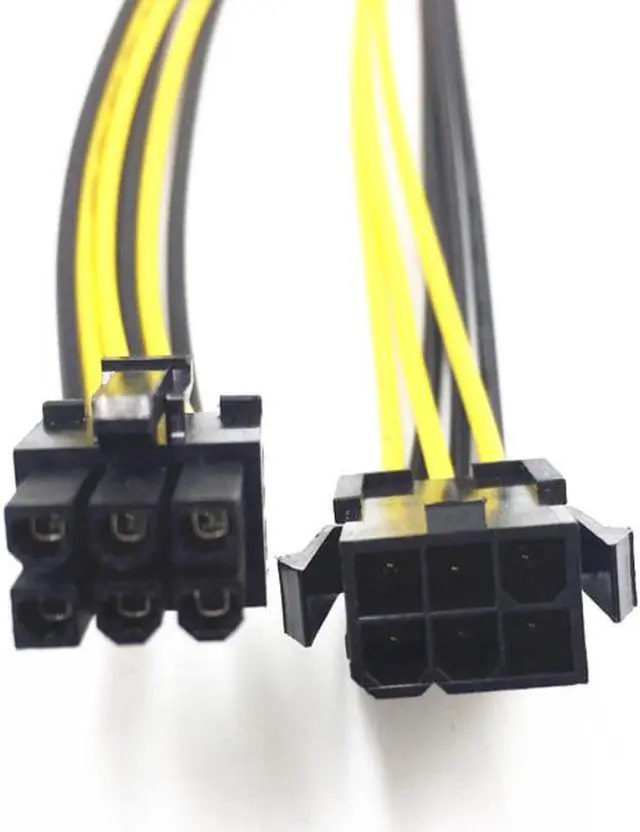 Alt view image 2 of 3 - PCIE 6Pin To 6Pin Power Supply Cable Graphics Card Power Extension Cable 6 Pin Connector Male To Female Power Adapter for Mining