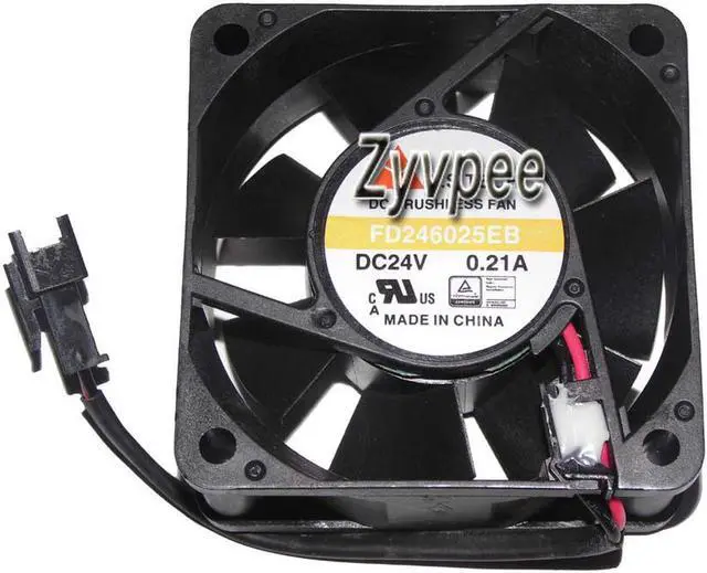 Main image of 60MM Inverter Cooling FD246025EB 24V 0,21A 2 Wires 2 pins 60*25MM 6CM Case FAN