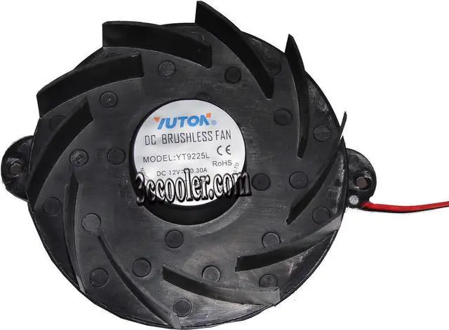 Main image of Yuton YT9225L DC 12V 0.3A 2 Wire Microwave oven Fan, Cooker fan