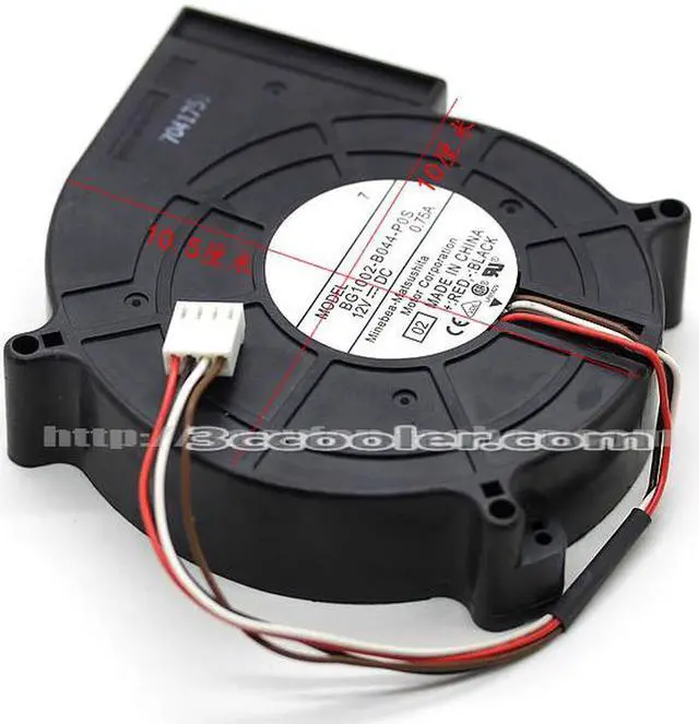 Alt view image 3 of 3 - NMB 10025 10CM BG1002-B044-P0S 02 12V 0.75A 4 Wires PWM Case Fan