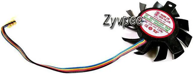 Main image of YL DFS601012M DC12V 2.0W 4 wires 4 pins pwm frameless cooling fan vga fan