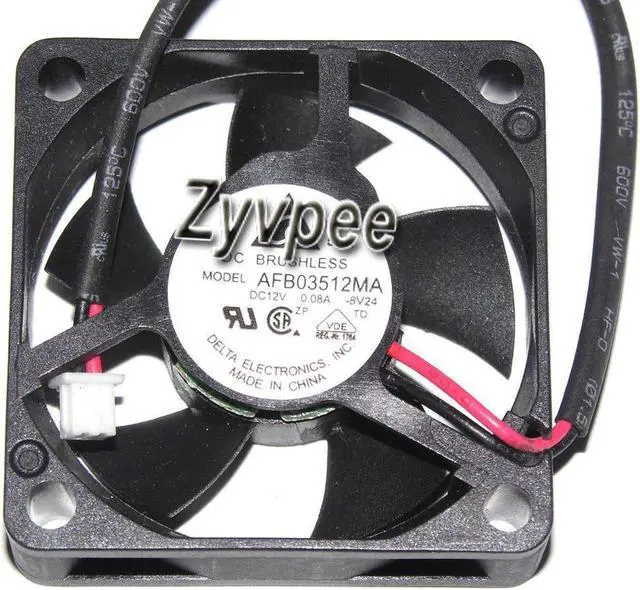 Main image of Delta 35*10MM AFB03512MA 12V 0.08A 2 Wires 2 pins 3.5CM case fan,switch fan,router cooler