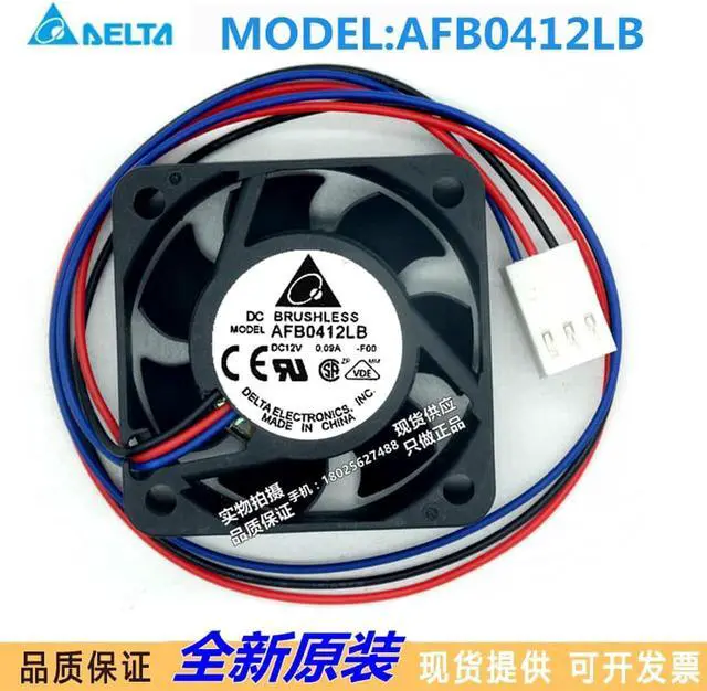 Alt view image 3 of 6 - 40MM Delta Ultra-Silent Cooling AFB0412LB 4015 12V 0.09A 3 Wires 4CM Case FAN 40*15mm