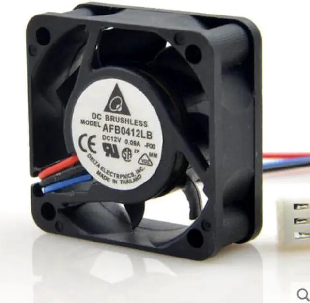 Alt view image 5 of 6 - 40MM Delta Ultra-Silent Cooling AFB0412LB 4015 12V 0.09A 3 Wires 4CM Case FAN 40*15mm