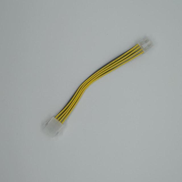 Alt view image 4 of 4 - 18CM power supply cable ATX 12V 8 pin male to 8pin female desktop computer CPU P8 extension cable cord PSU connector cord