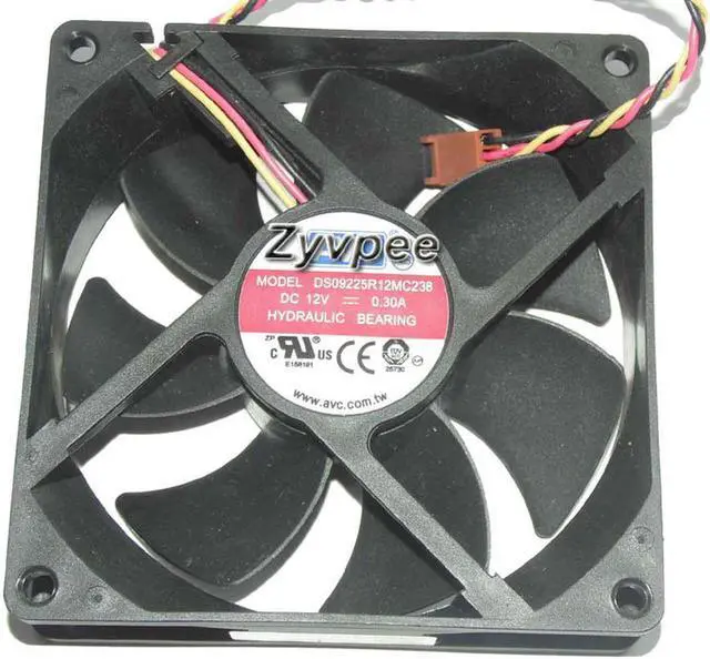 Main image of 92mm Case Fan AVC 9225 DS09225R12MC238 12V 0.3A 3 Wires Cooling