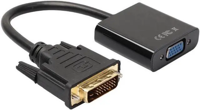 Alt view image 3 of 3 - Full HD 1080P DVI-D DVI To VGA Adapter Video Cable Converter 24+1 25Pin to 15Pin Cable Converter for PC Computer Monitor