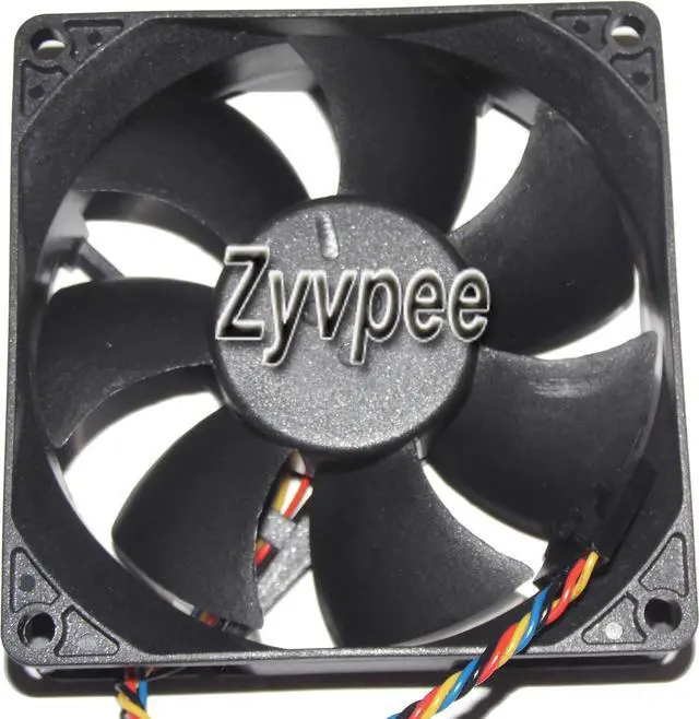 Alt view image 2 of 3 - Foxconn 8025 80*25mm PVA080G12H-P01 AB 89R8J-A00 12V 0.6A 4 Wires PWM 4 Pins Case fan 8CM cpu cooler