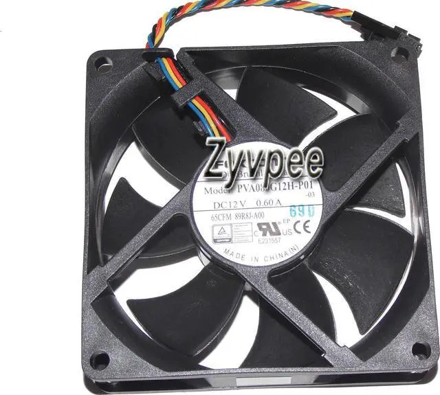Main image of Foxconn 8025 80*25mm PVA080G12H-P01 AB 89R8J-A00 12V 0.6A 4 Wires PWM 4 Pins Case fan 8CM cpu cooler
