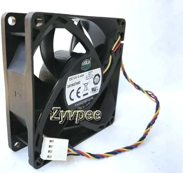 Alt view image 6 of 7 - CM 80*25mm FA08025M12LPA DC12V 0.45A 4 wires 4 pins pwm 8CM case fan cpu cooler for HP500