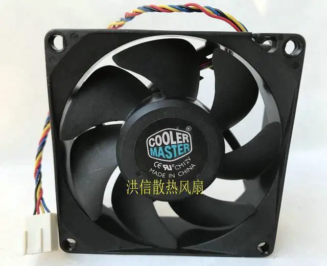 Alt view image 7 of 7 - CM 80*25mm FA08025M12LPA DC12V 0.45A 4 wires 4 pins pwm 8CM case fan cpu cooler for HP500