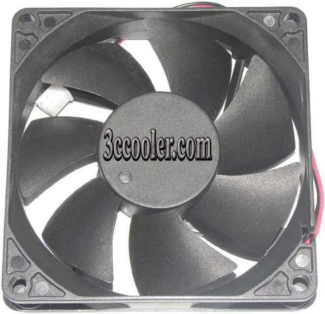 Alt view image 4 of 6 - DFB802012L 80*20mm DC 12V 1.6W 2 wires 2 pins ball bearing silent 8CM case fan