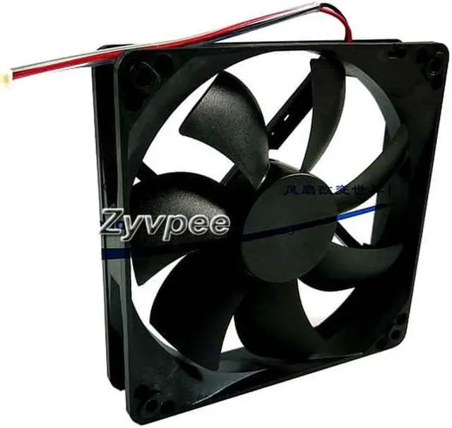 Alt view image 6 of 6 - 120*25mm HA1225L12S-Z DC12V 0.33A 2 wires 2 pins 12CM case fan