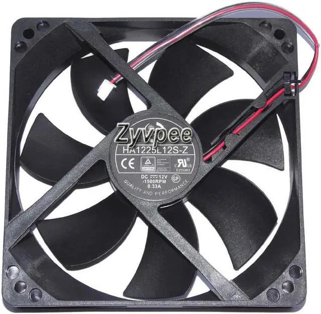 Main image of 120*25mm HA1225L12S-Z DC12V 0.33A 2 wires 2 pins 12CM case fan