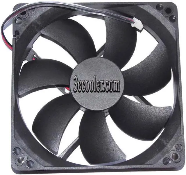 Alt view image 2 of 6 - 120*25mm HA1225L12S-Z DC12V 0.33A 2 wires 2 pins 12CM case fan
