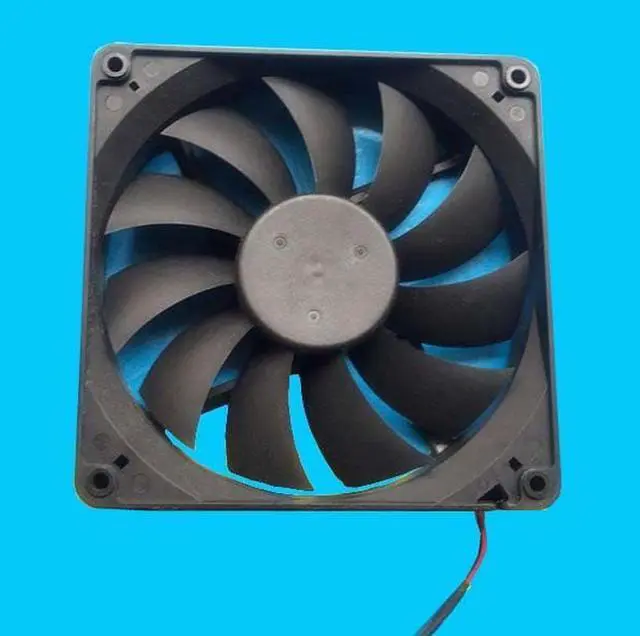 Alt view image 2 of 3 - 135*25mm DFB132512M DC12V 2.4W 2 wires 2 Pins 13.5cm case fan