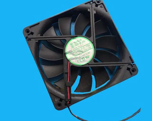 Main image of 135*25mm DFB132512M DC12V 2.4W 2 wires 2 Pins 13.5cm case fan