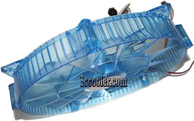 Alt view image 2 of 5 - Power Cooler 220*30mm PS223012M 12V 0.4A With Blue LED Computer Case Fan