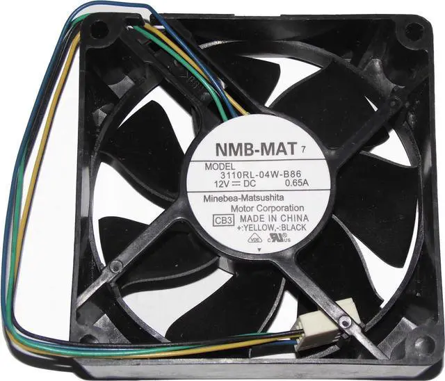 Main image of NMB 80*25mm 3110RL-04W-B86 CB3 12V 0.65A 4Wire 4 pins pwm cooling Fan case fan
