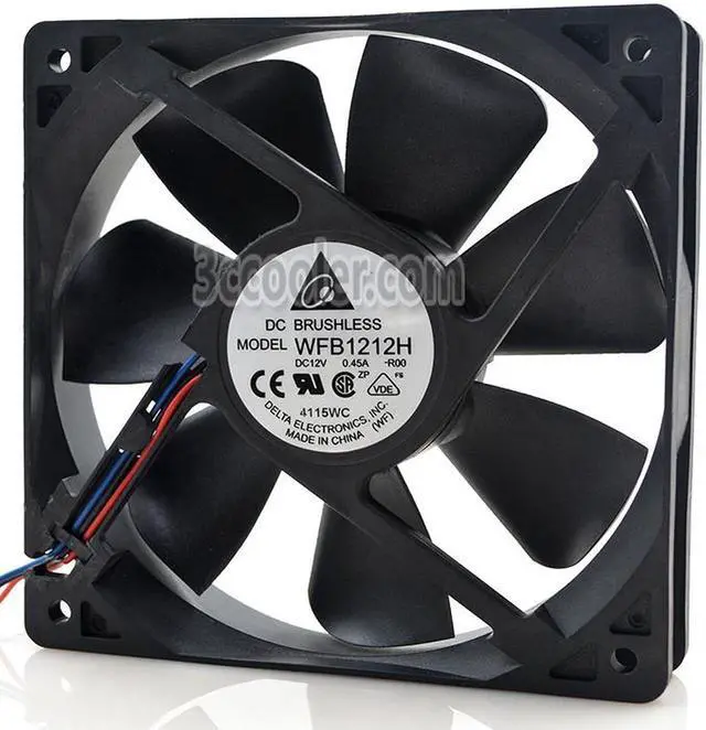 Alt view image 2 of 2 - Delta 12025 WFB1212H R00 12V 0.45A 3 Wires Cooling fan, Cisco fan