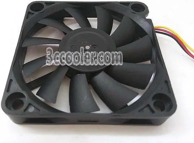 Alt view image 2 of 2 - NIDEC D06X-12TH DC12V 0.19A 6CM 6010 Dual Balls bearing 3 Wires 3 Pins Connector DC Fan. Case fan