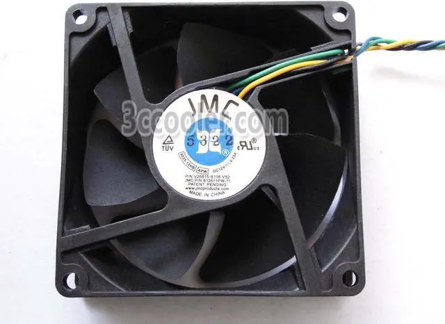 Main image of JMC 8025 8025-12HB APM 12V 0.23A 4 Wires 4 Pins Connector V26815-B116-V52 812611PW-11 Cooling fan